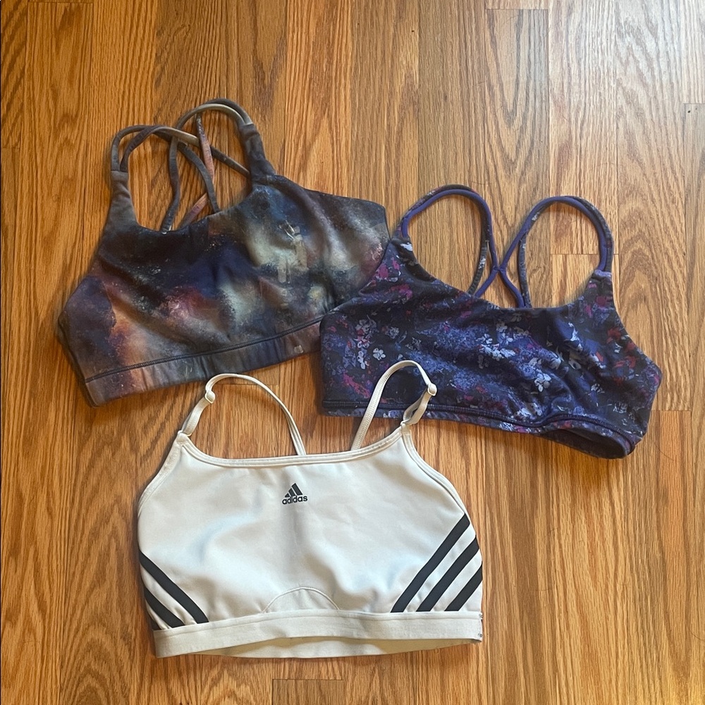 Adidas, Ivivva, Athleta sports bra bundle